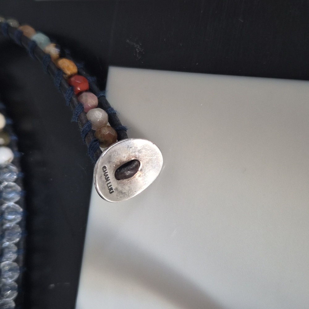 Chan Luu Blue and Multicolor Beaded Wrap Bracelet - Picture 3 of 4